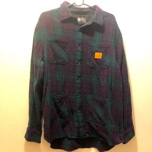 Crooks and Castles Plaid Buttondown, Men’s XL